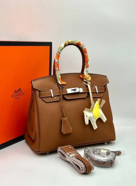 Сумка из натуральной кожи HERMES — фото 5