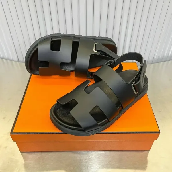Сандалии Hermès Takara из козьей кожи — фото 4