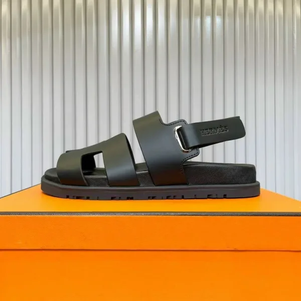 Сандалии Hermès Takara из козьей кожи — фото 8