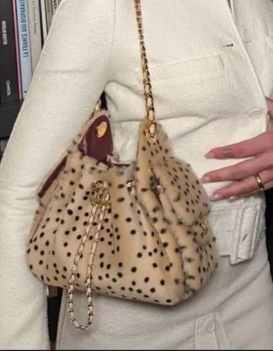 Сумка Chanel кожа мех натуральный — фото 5