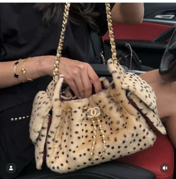 Сумка Chanel кожа мех натуральный — фото 4