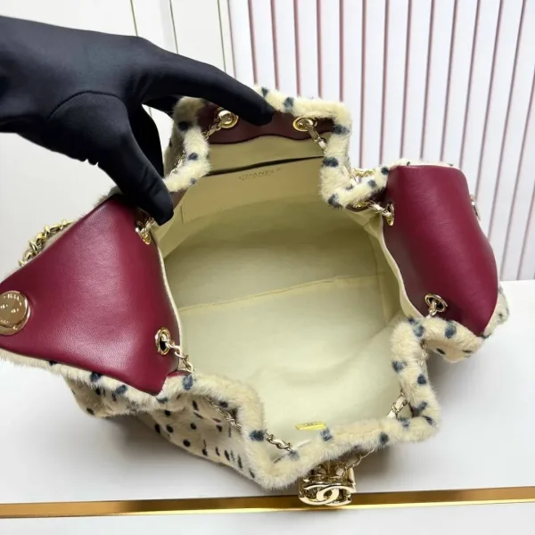 Сумка Chanel кожа мех натуральный — фото 10