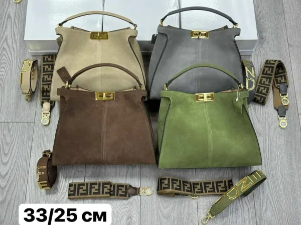 Сумка Fendi Picabo из натуральной замши — фото 7