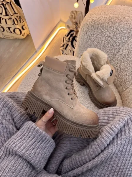 Ботинки Челси на ЗИМА из натуральной замши — фото 3