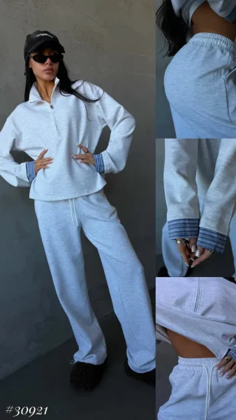 Костюм в стиле casual/sport из 100 хлопка — фото 2