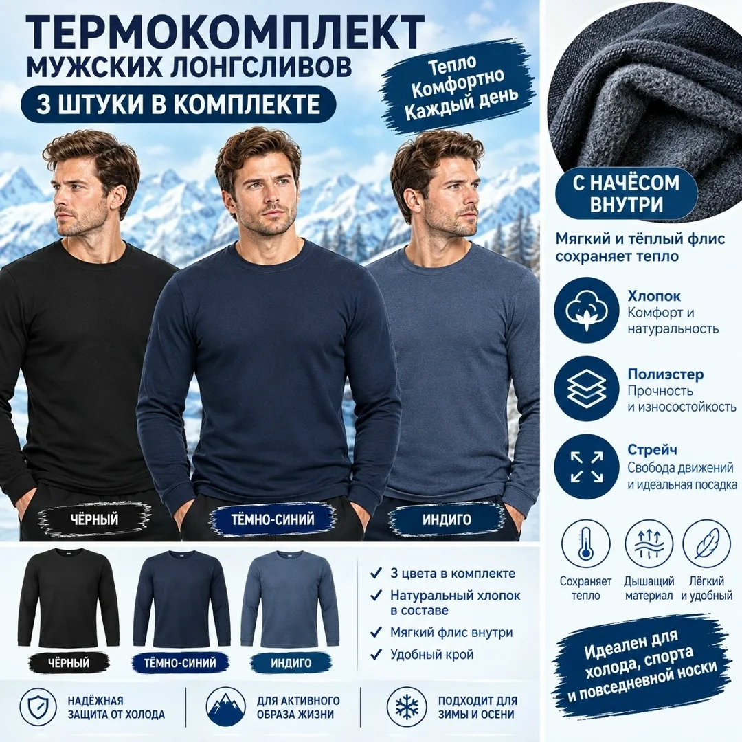 Получила набор кофта с начёсом комфорт — фото 1