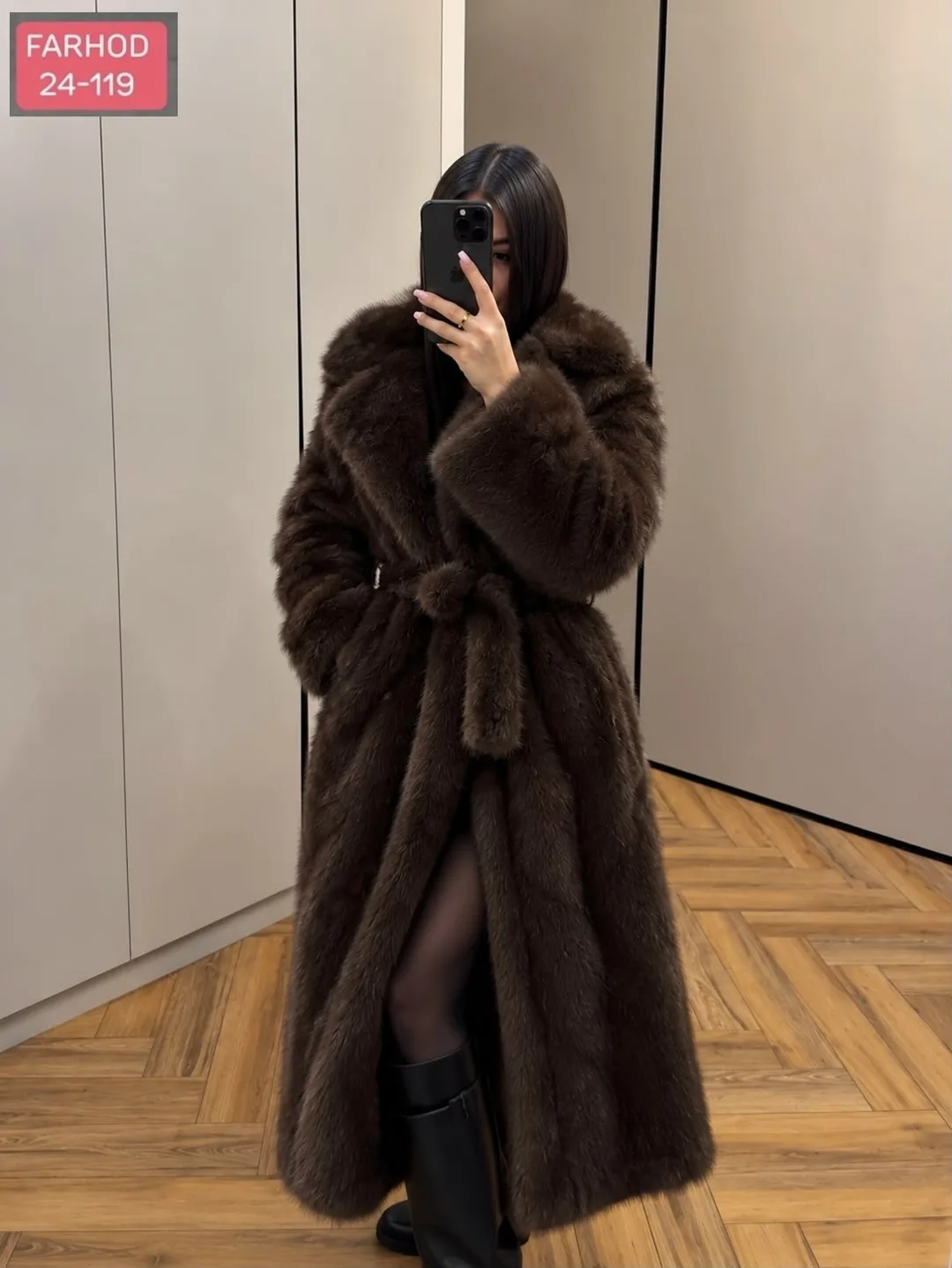 Шуба из эко меха — фото 1