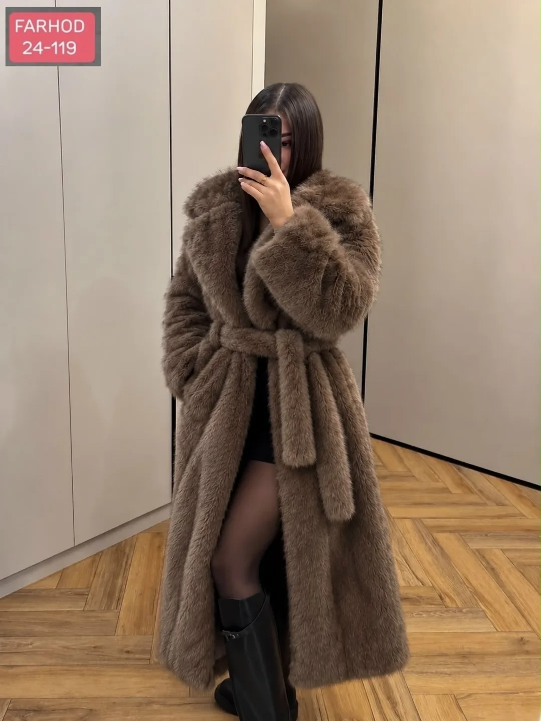Шуба из эко меха — фото 2
