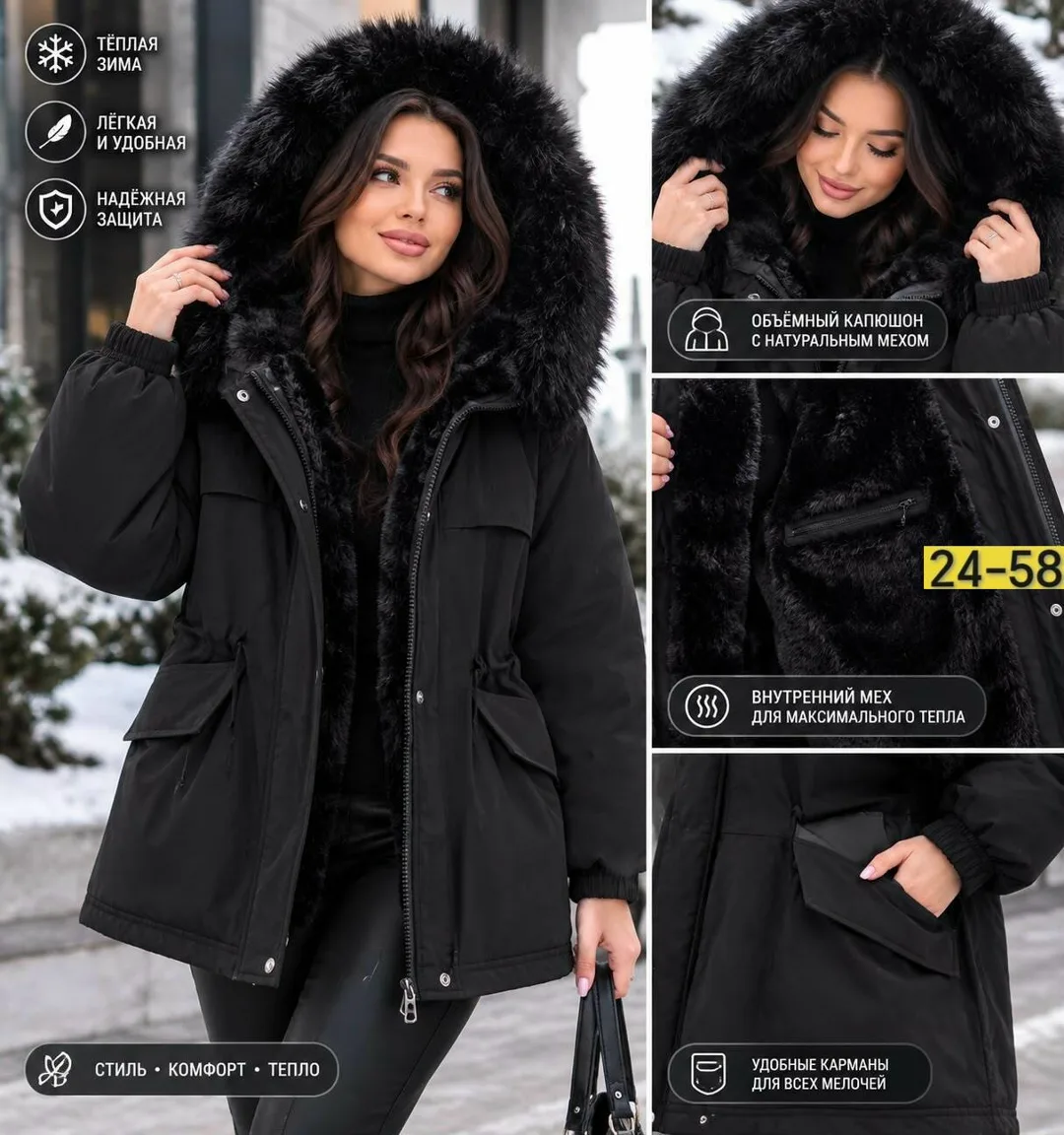 Женская Утеплённая Куртка Стиль И Комфорт В Холодную Погоду — фото 2