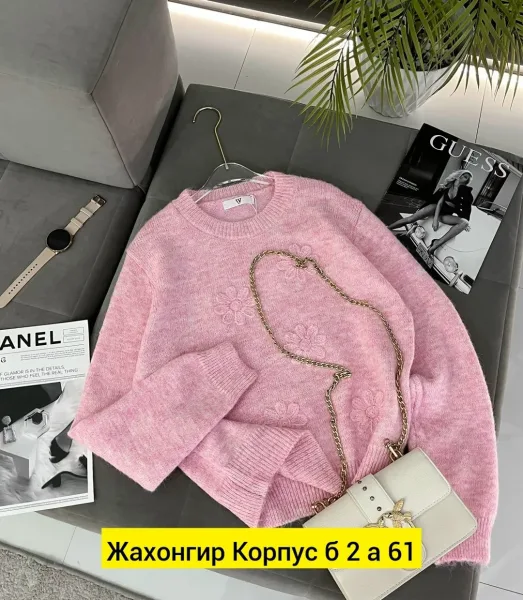 Однотонный свитер из натурального кашмира — фото 4