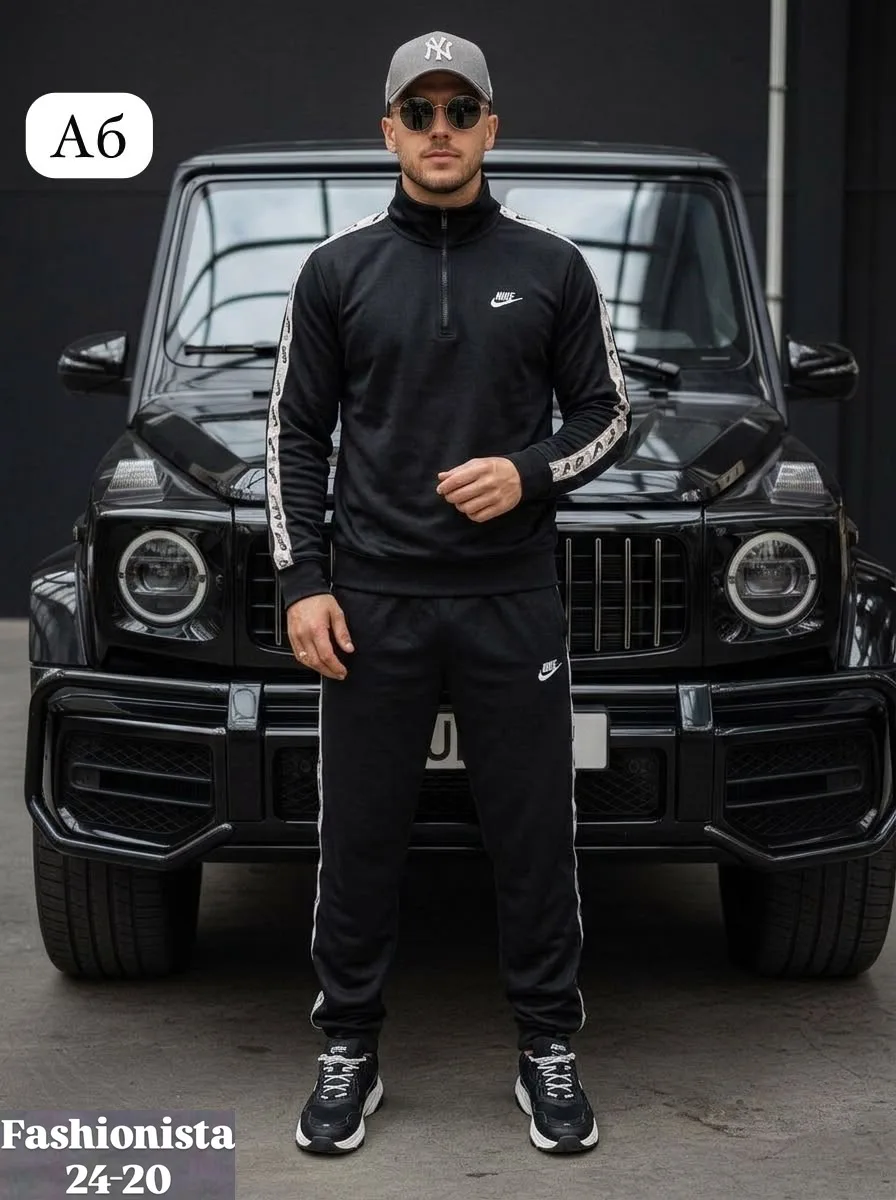 Костюм Nike, двухнитка, стильный дизайн — фото 2