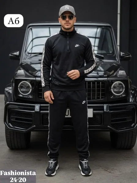 Костюм Nike, двухнитка, стильный дизайн — фото 2