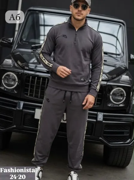 Костюм Nike, двухнитка, стильный дизайн — фото 3