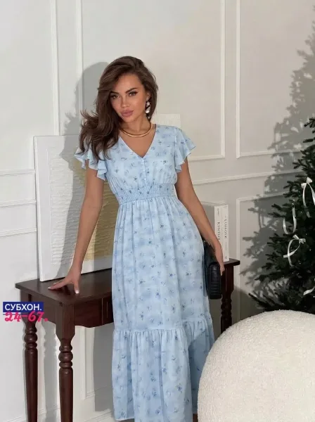 Платье вечернее из льна хлопок — фото 2