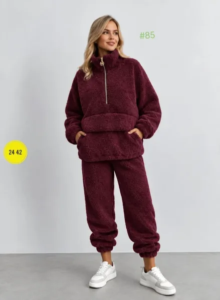 Мягкий, тёплый и невероятно уютный костюм Oversize идеальный вариант для прохладной осени и зимы — фото 3