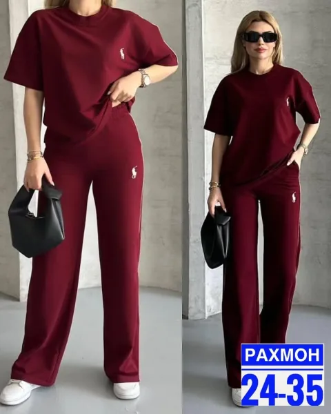 Костюм-двойка из ткани двухнитка — фото 1