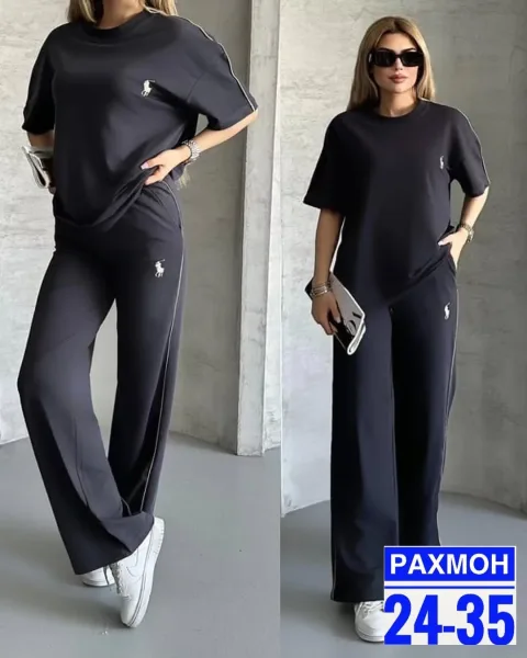 Костюм-двойка из ткани двухнитка — фото 3