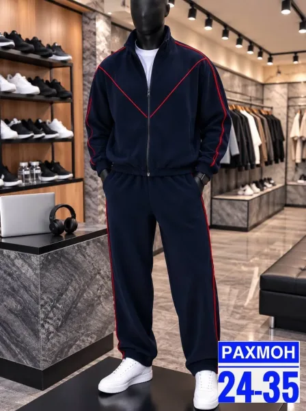 Костюм мужской из двухстороннего мелкого флиса — фото 1