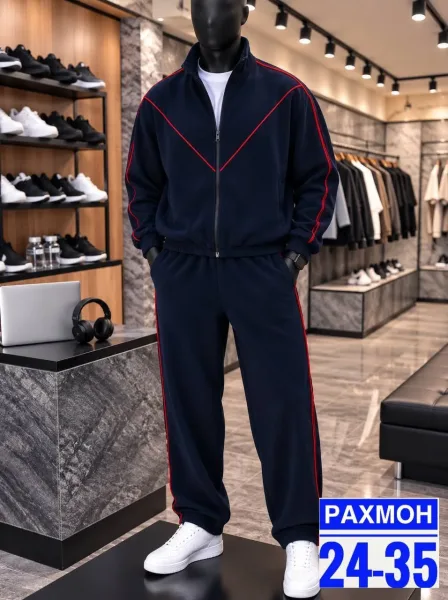 Костюм мужской из двухстороннего мелкого флиса — фото 1