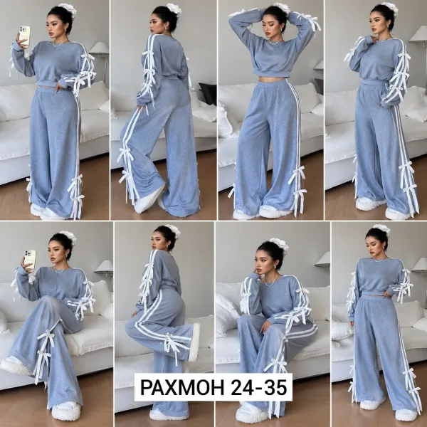 Костюм из ткани двунитка — фото 1