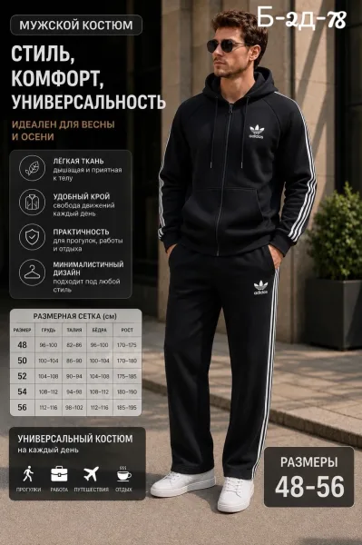 Костюм из ткани двухнитка — фото 3