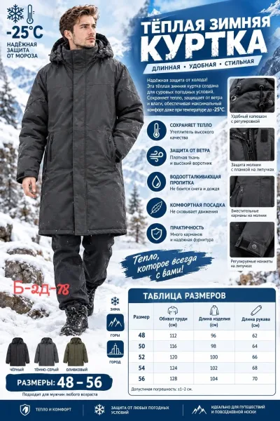 Куртка мужская зима — фото 1