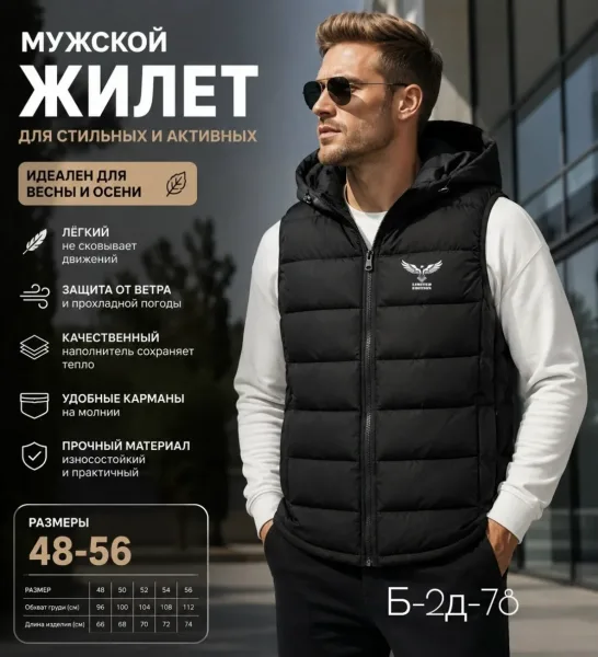 Жилетка мужская — фото 4