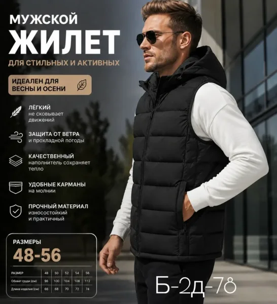 Жилетка мужская — фото 8