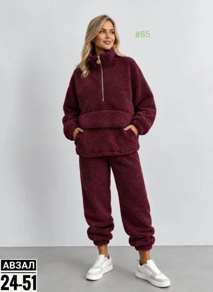 Мягкий, тёплый и невероятно уютный костюм Oversize идеальный вариант для прохладной осени и зимы — фото 2