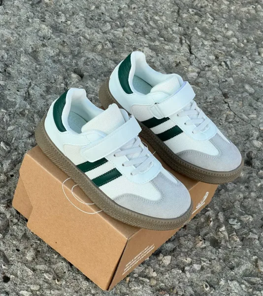 Спортивные кроссовки из эко-кожи для мальчиков и девочек — фото 2