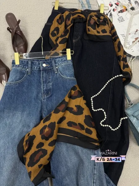 Свободные джинсы-багги из люксового джинса в стиле Y2K и streetwear — фото 4
