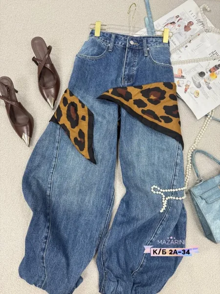 Свободные джинсы-багги из люксового джинса в стиле Y2K и streetwear — фото 7