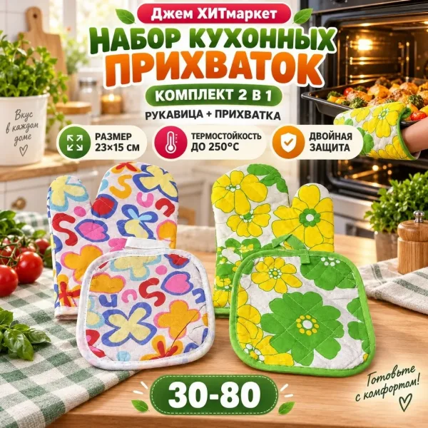 Кухонный набор: прихватка — фото 1
