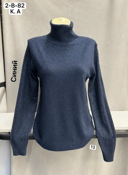 Водолазка женская из смесового трикотажа — фото 10