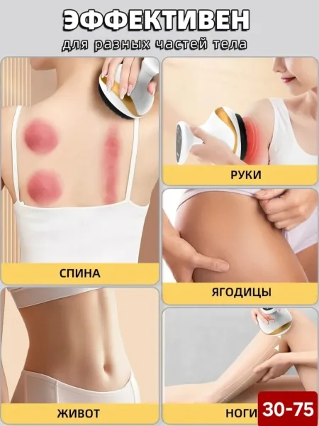Вакуумный массажёр - это инновационное устройство, созданное специально для достижения идеальной фигуры и борьбы с целлю — фото 6