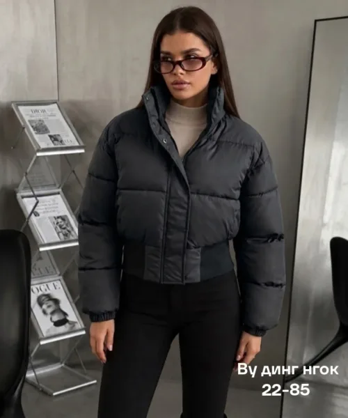 Сезона стильная укороченная Куртка — фото 3