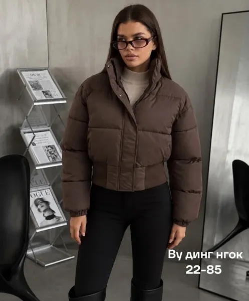 Сезона стильная укороченная Куртка — фото 4