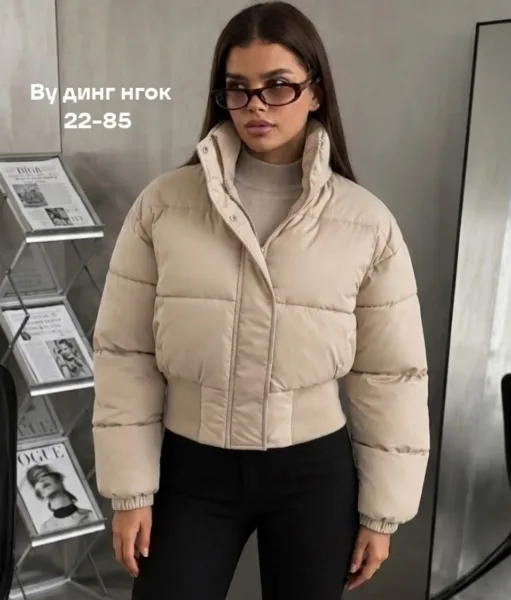 Сезона стильная укороченная Куртка — фото 6