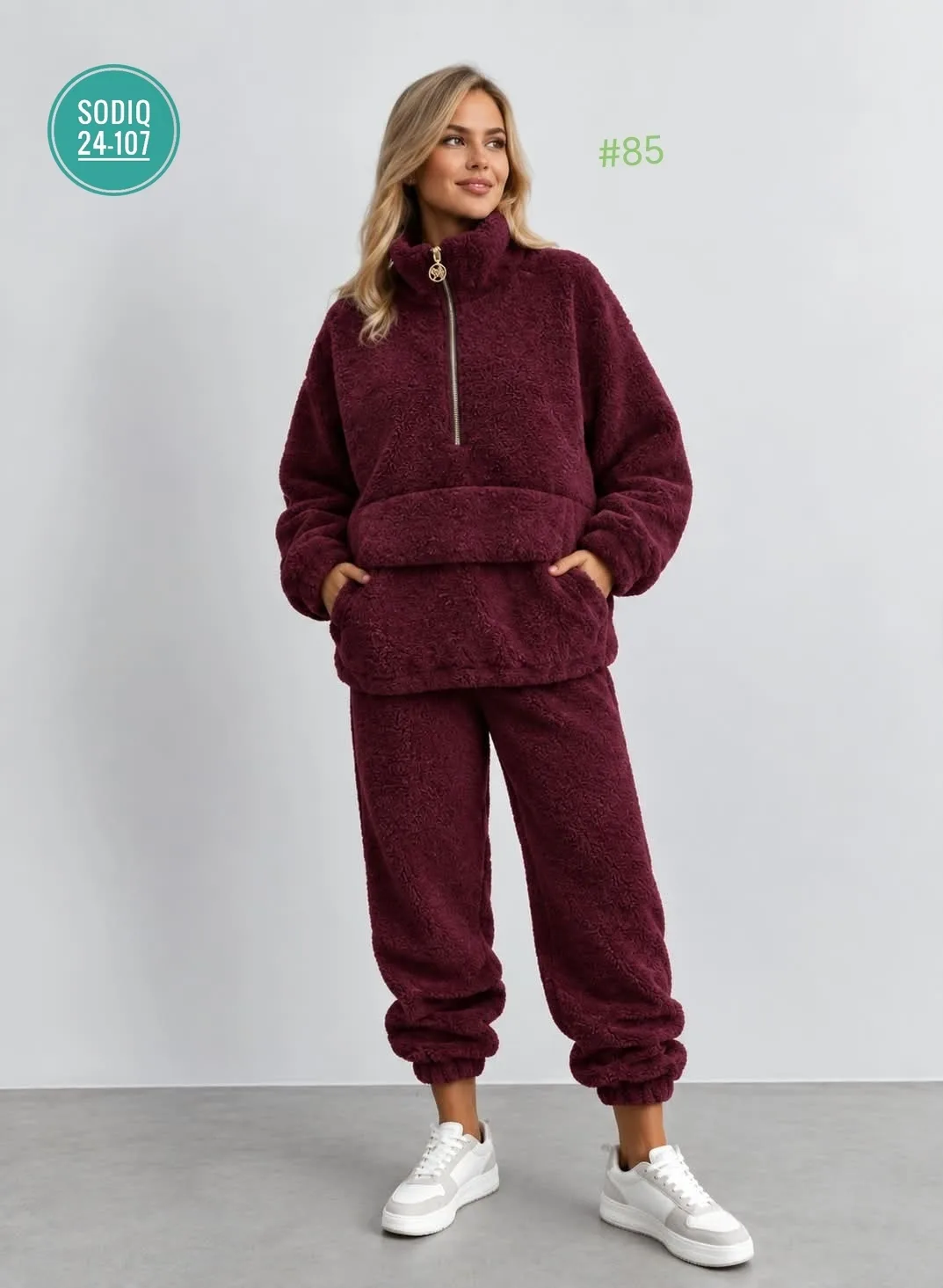 Мягкий, тёплый и невероятно уютный костюм Oversize идеальный вариант для прохладной осени и зимы — фото 1