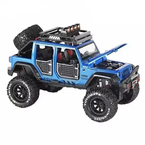 Детская машинка 1 24 модель внедорожника JEEP WRANGLER Звуковые и световые эффекты / игрушки для детей подарок Джип — фото 9