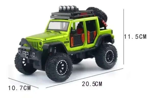 Детская машинка 1 24 модель внедорожника JEEP WRANGLER Звуковые и световые эффекты / игрушки для детей подарок Джип — фото 1