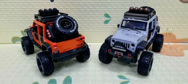 Детская машинка 1 24 модель внедорожника JEEP WRANGLER Звуковые и световые эффекты / игрушки для детей подарок Джип — фото 5