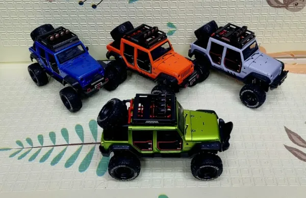 Детская машинка 1 24 модель внедорожника JEEP WRANGLER Звуковые и световые эффекты / игрушки для детей подарок Джип — фото 7