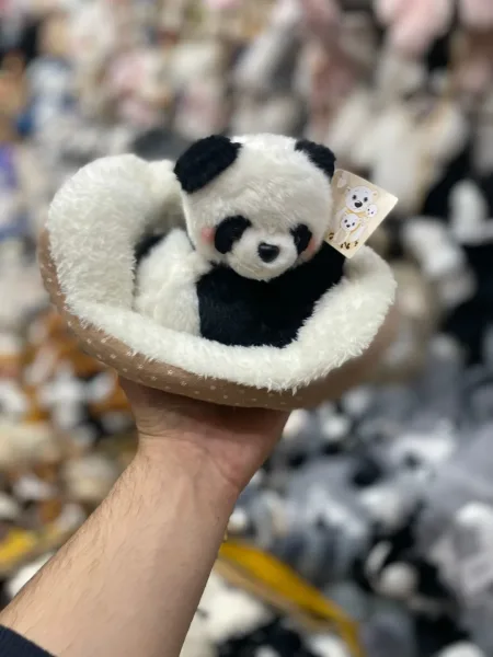 Кошечка, панда, мишка, лисичка, собачка, овечка спящий зоопарк на коврике — фото 2
