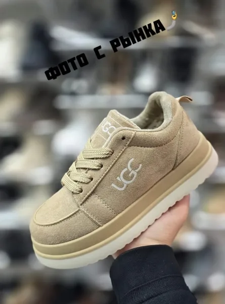 UGG зимние ботинки на платформе — фото 1