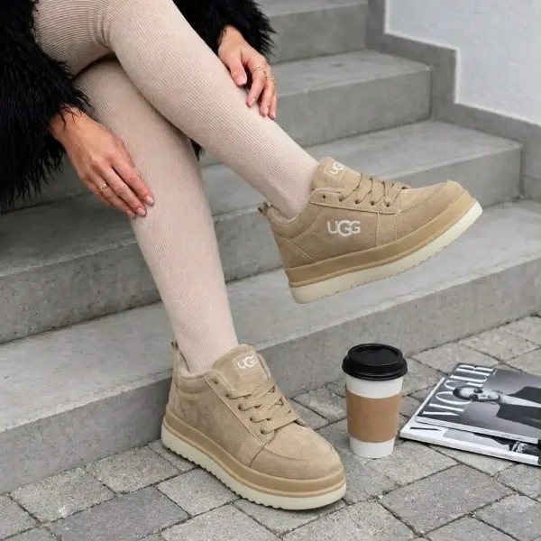 UGG зимние ботинки на платформе — фото 5