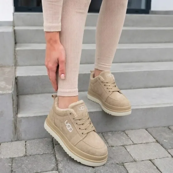 UGG зимние ботинки на платформе — фото 10