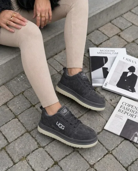 UGG зимние ботинки на платформе — фото 4