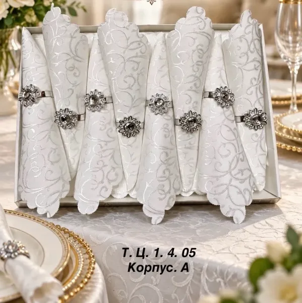 Скатерти комплект 8 салфетка — фото 4
