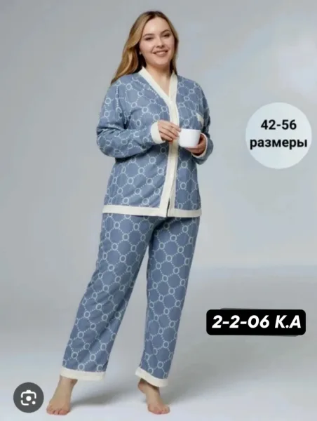 Пижама женская хлопок — фото 3